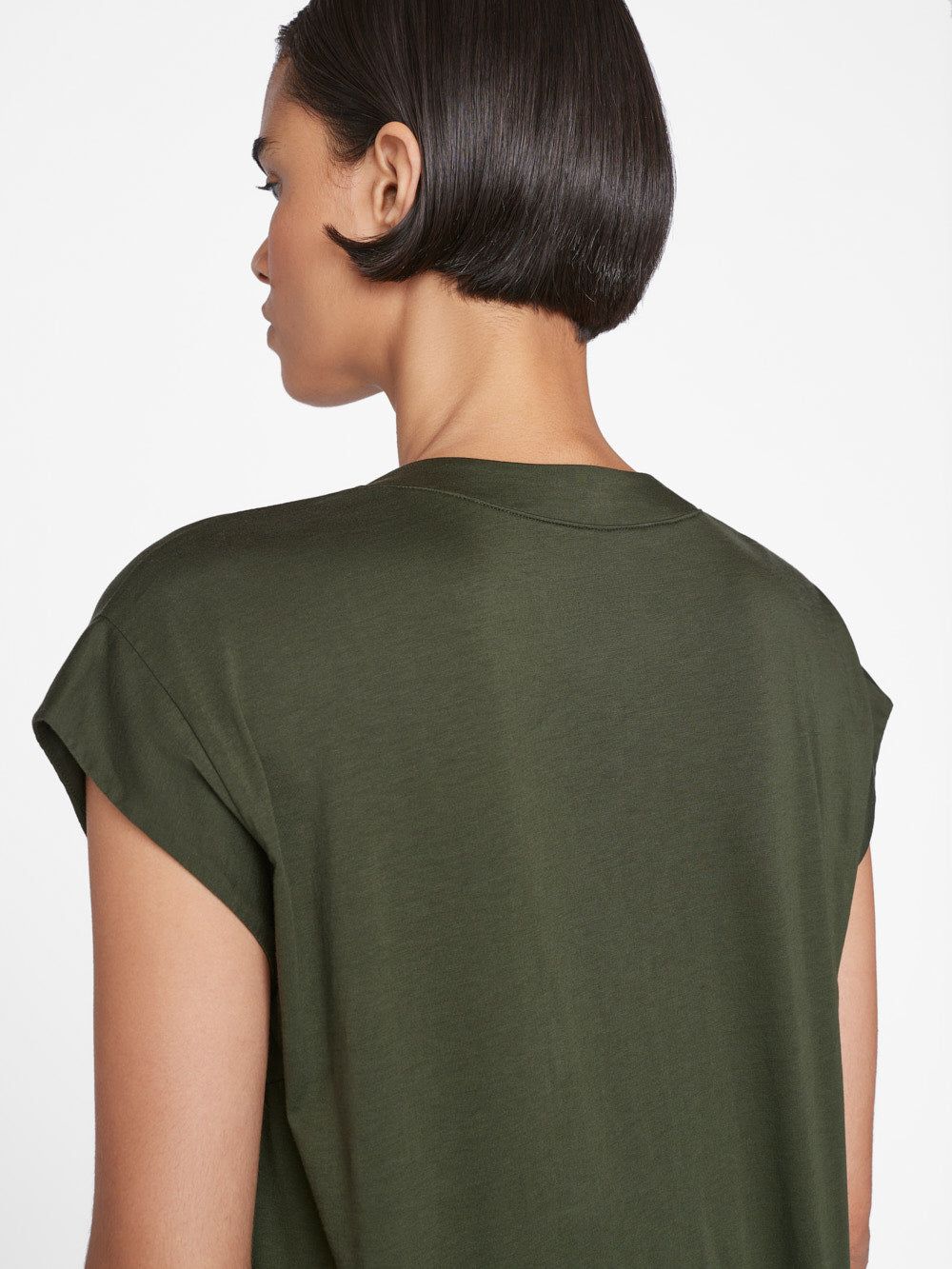 Le Mid Rise V Neck Tee -- Surplus sold by Frame Denim product image thumbnail 4