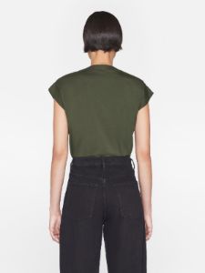 Le Mid Rise V Neck Tee -- Surplus sold by Frame Denim