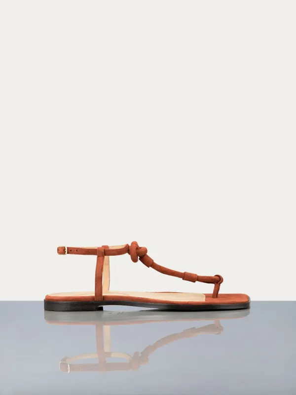 Le Lunit Sandal -- Brick sold by Frame Denim