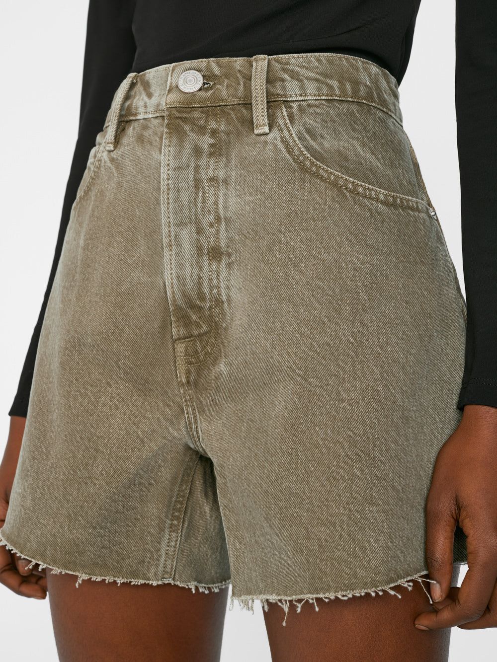 Le Super High Short -- Stoned Moss sold by Frame Denim product image thumbnail 4