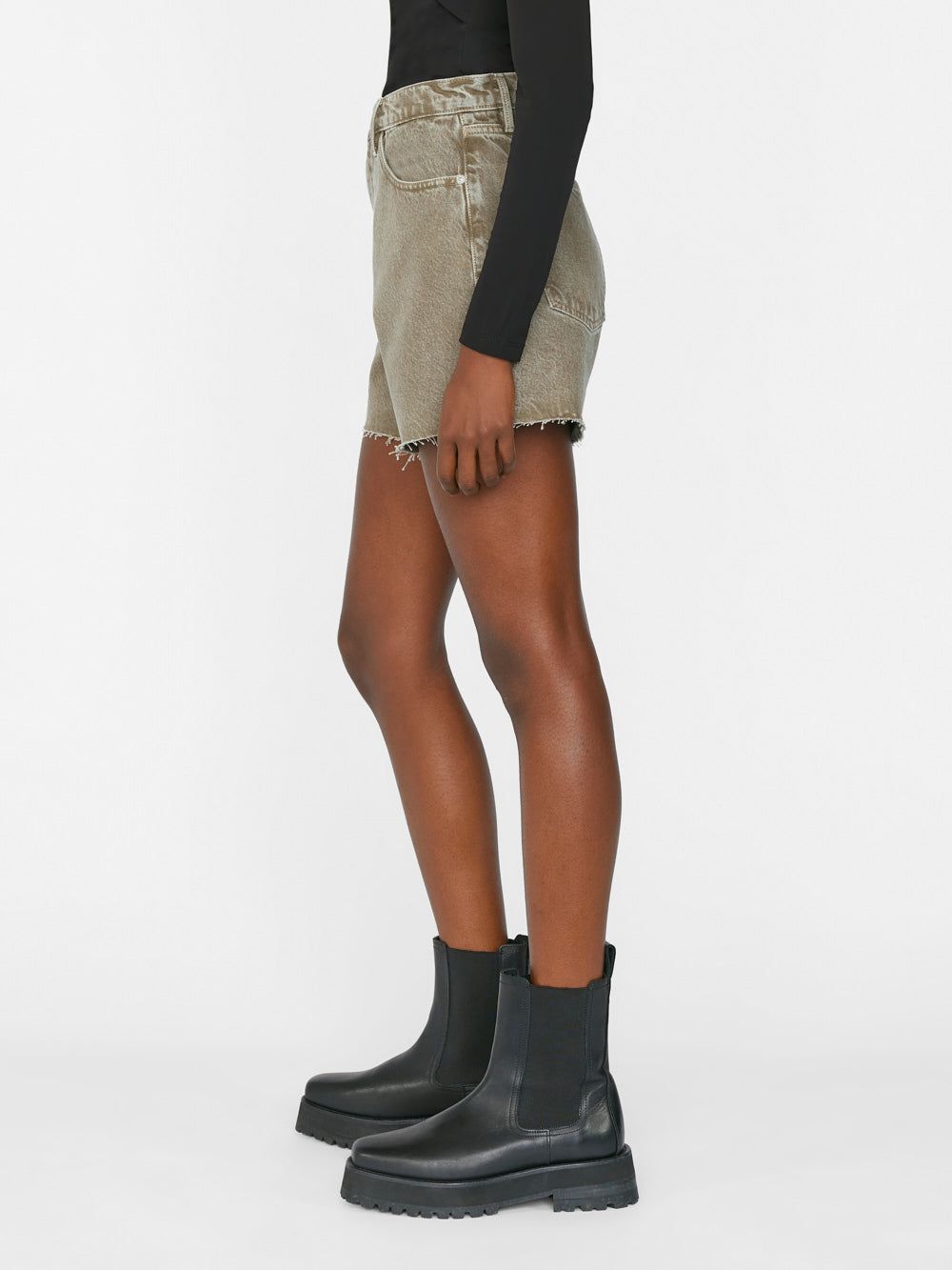 Le Super High Short -- Stoned Moss sold by Frame Denim product image thumbnail 6