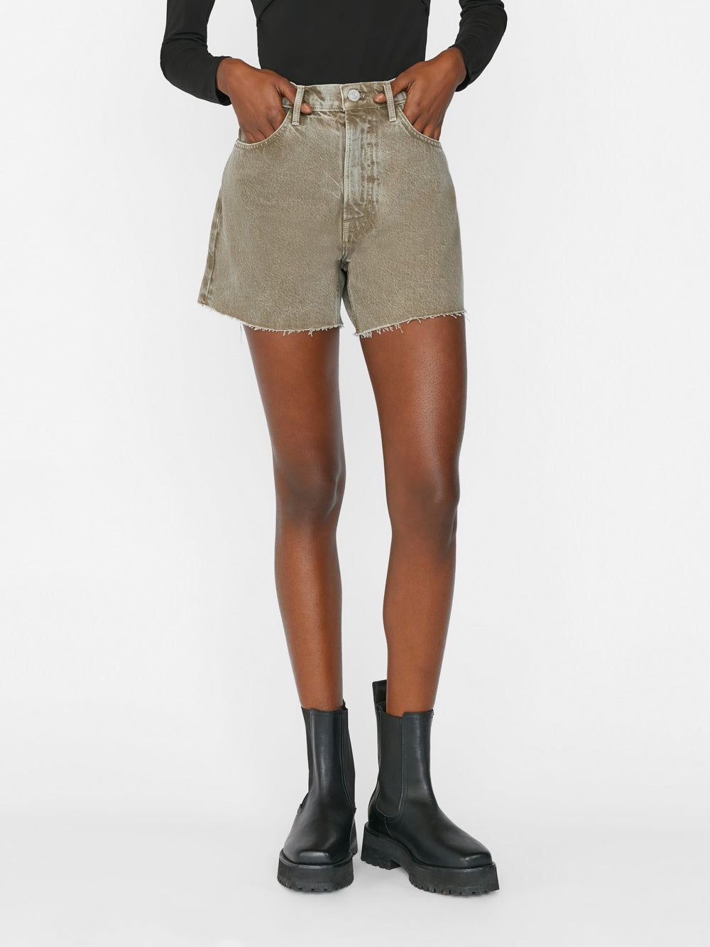 Le Super High Short -- Stoned Moss sold by Frame Denim product image thumbnail 2