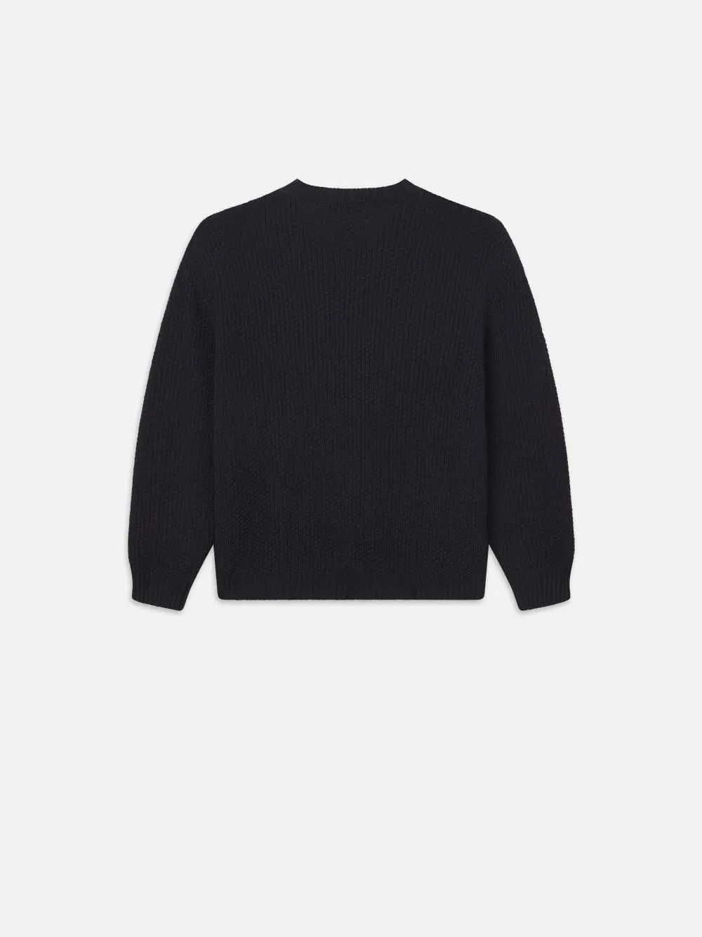 Wool Cashmere Textured Sweater -- Dark Navy sold by Frame Denim product image thumbnail 3