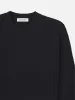 Wool Cashmere Textured Sweater  -- Dark Navy sold by Frame Denim