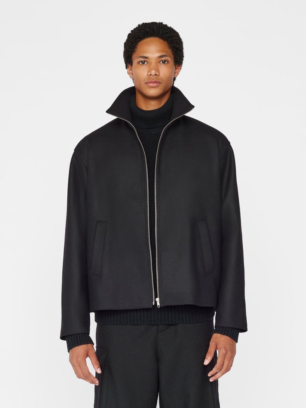 Winter Harrington Jacket -- Noir sold by Frame Denim product image thumbnail 2