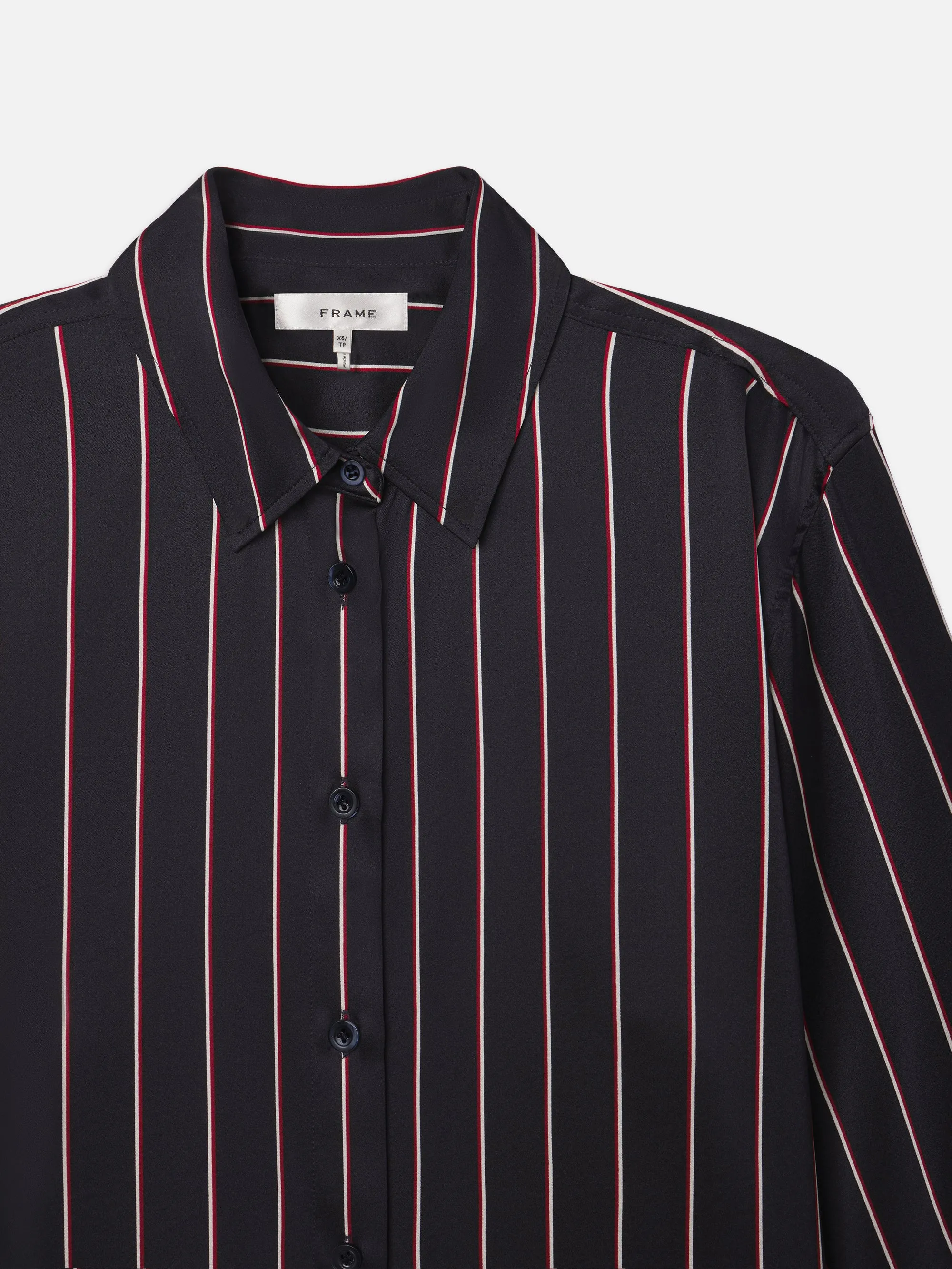The Standard Shirt -- Navy Stripe Multi sold by Frame Denim product image thumbnail 3