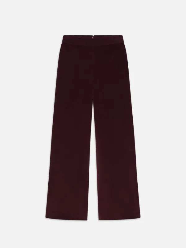 Crop Velvet Wide Leg -- Wine sold by Frame Denim