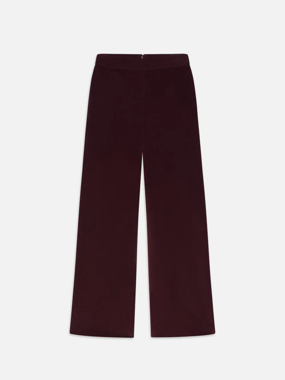 Crop Velvet Wide Leg -- Wine sold by Frame Denim