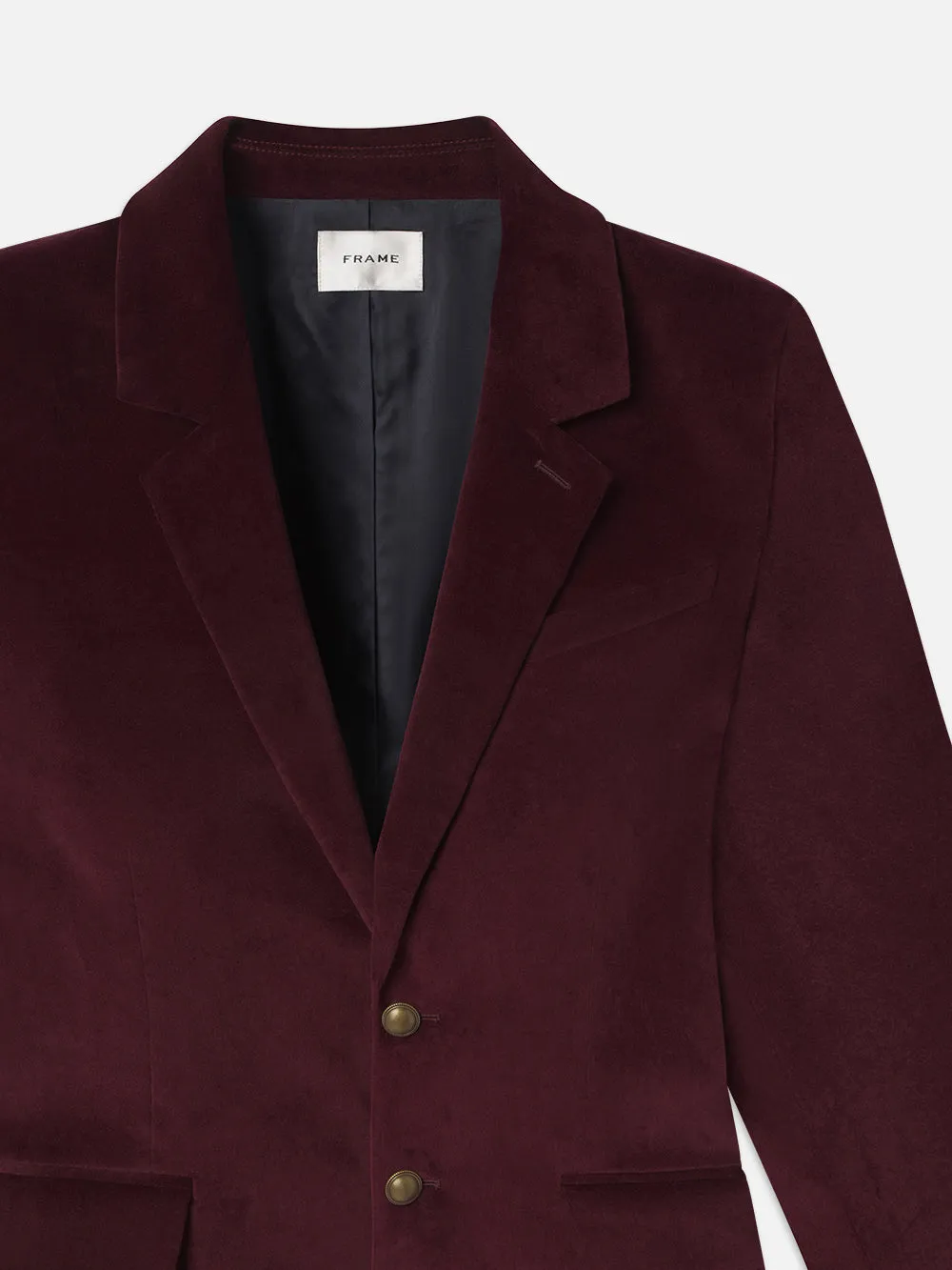 Everyday Velvet Blazer -- Wine sold by Frame Denim product image thumbnail 3