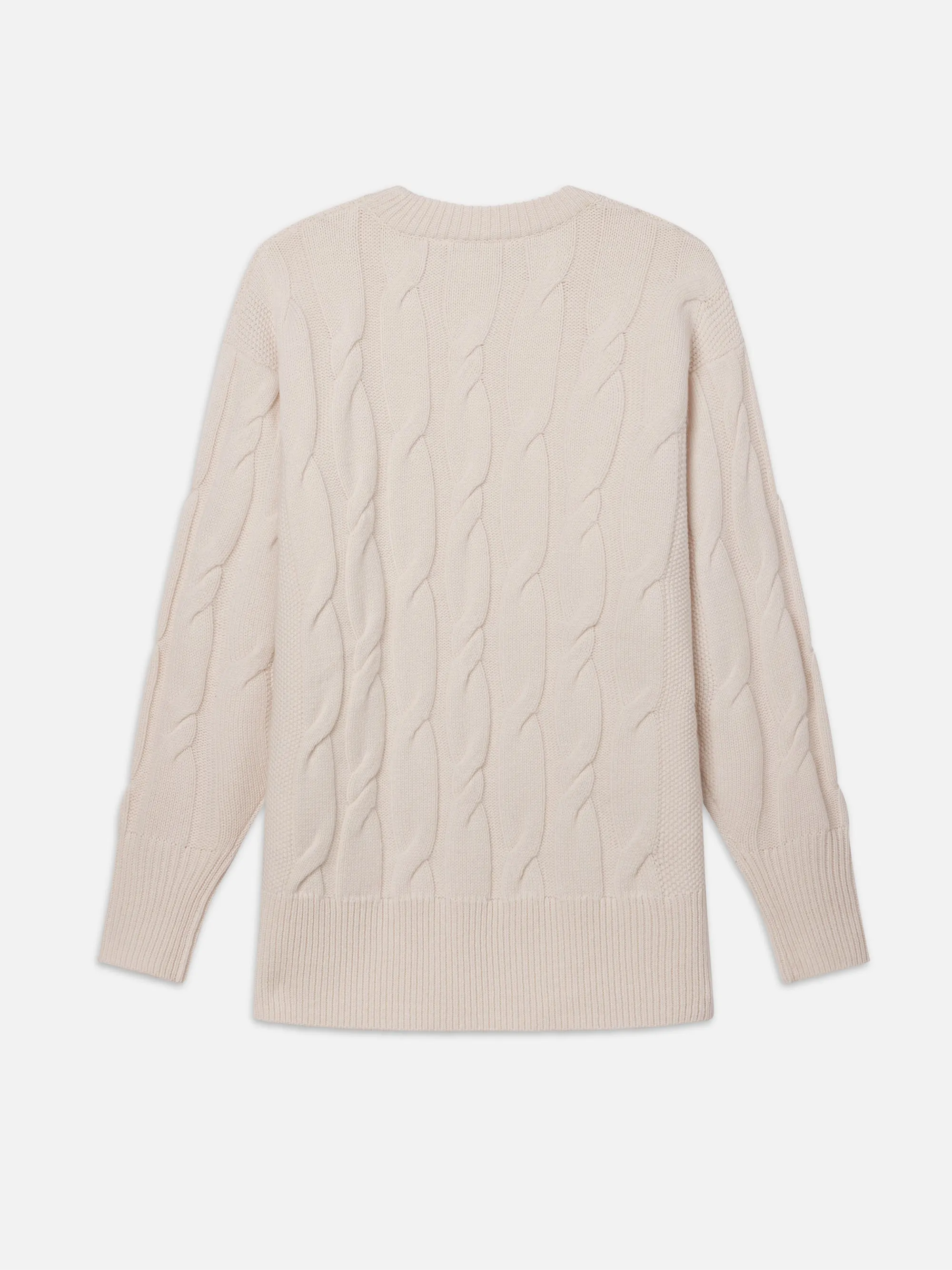 Oversized Cable Knit Sweater -- Cream sold by Frame Denim product image thumbnail 4