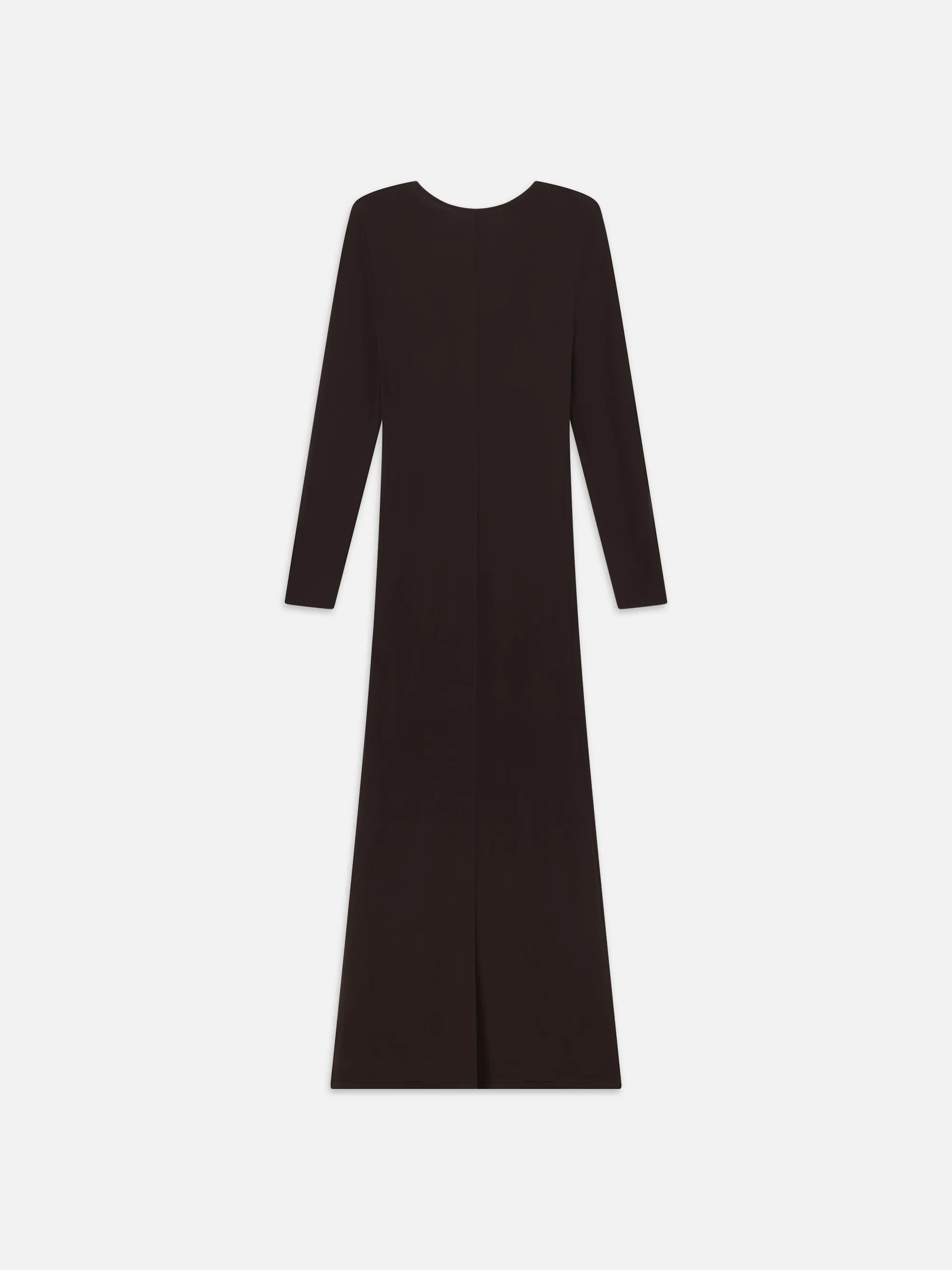 Deep V Jersey Dress -- Chocolate Brown sold by Frame Denim product image thumbnail 4