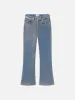 Le Crop Mini Boot -- Gold Hologram sold by Frame Denim