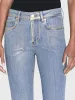 Le Crop Mini Boot -- Gold Hologram sold by Frame Denim