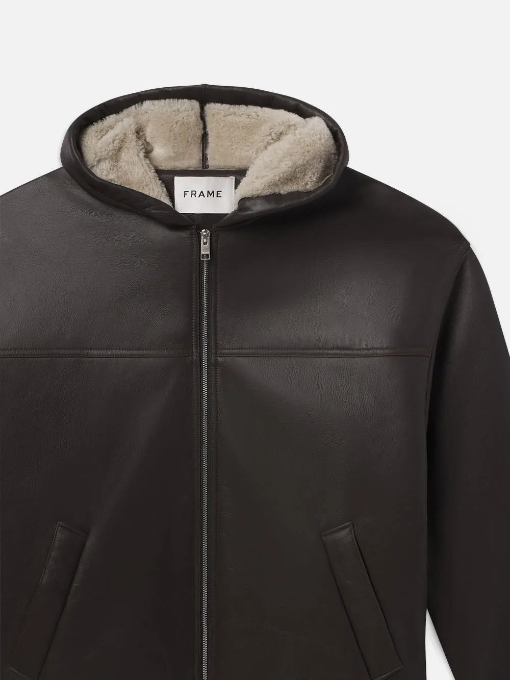 Sherpa Hoodie -- Dark Brown sold by Frame Denim product image thumbnail 2