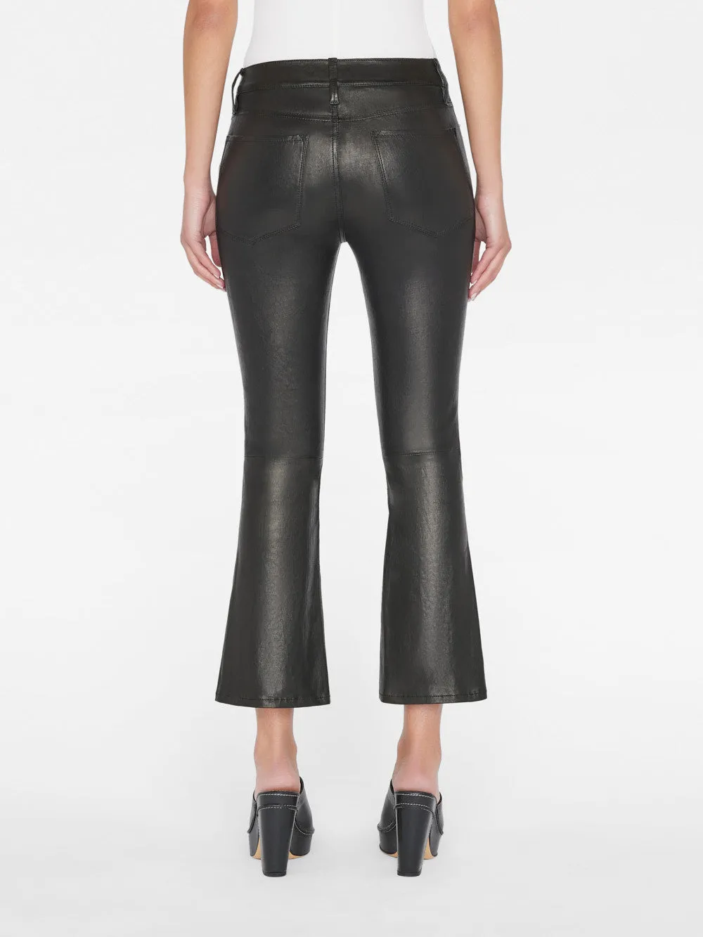 Leather Le Crop Mini Boot -- Washed Black sold by Frame Denim product image thumbnail 4