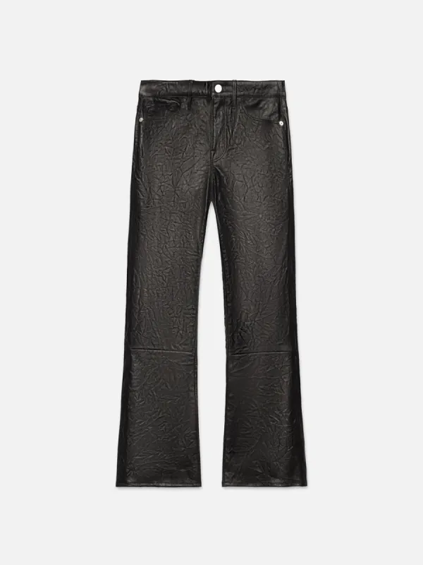 Leather Le Crop Mini Boot -- Washed Black sold by Frame Denim