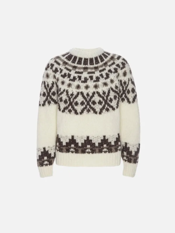 Fair Isle Sweater -- Cream Multi sold by Frame Denim