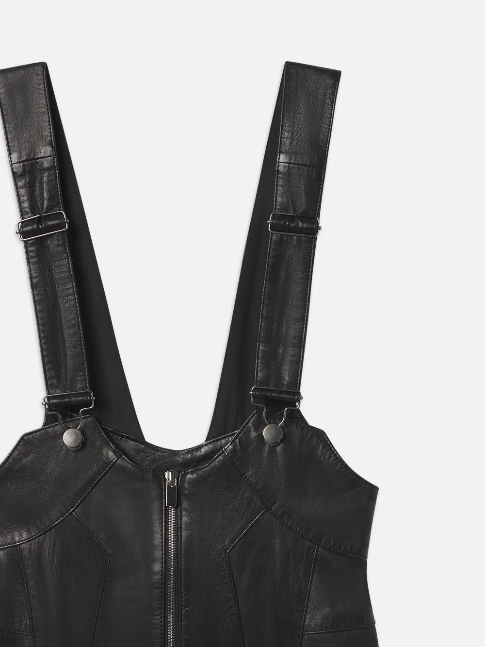 Leather Overall -- Black sold by Frame Denim product image thumbnail 3