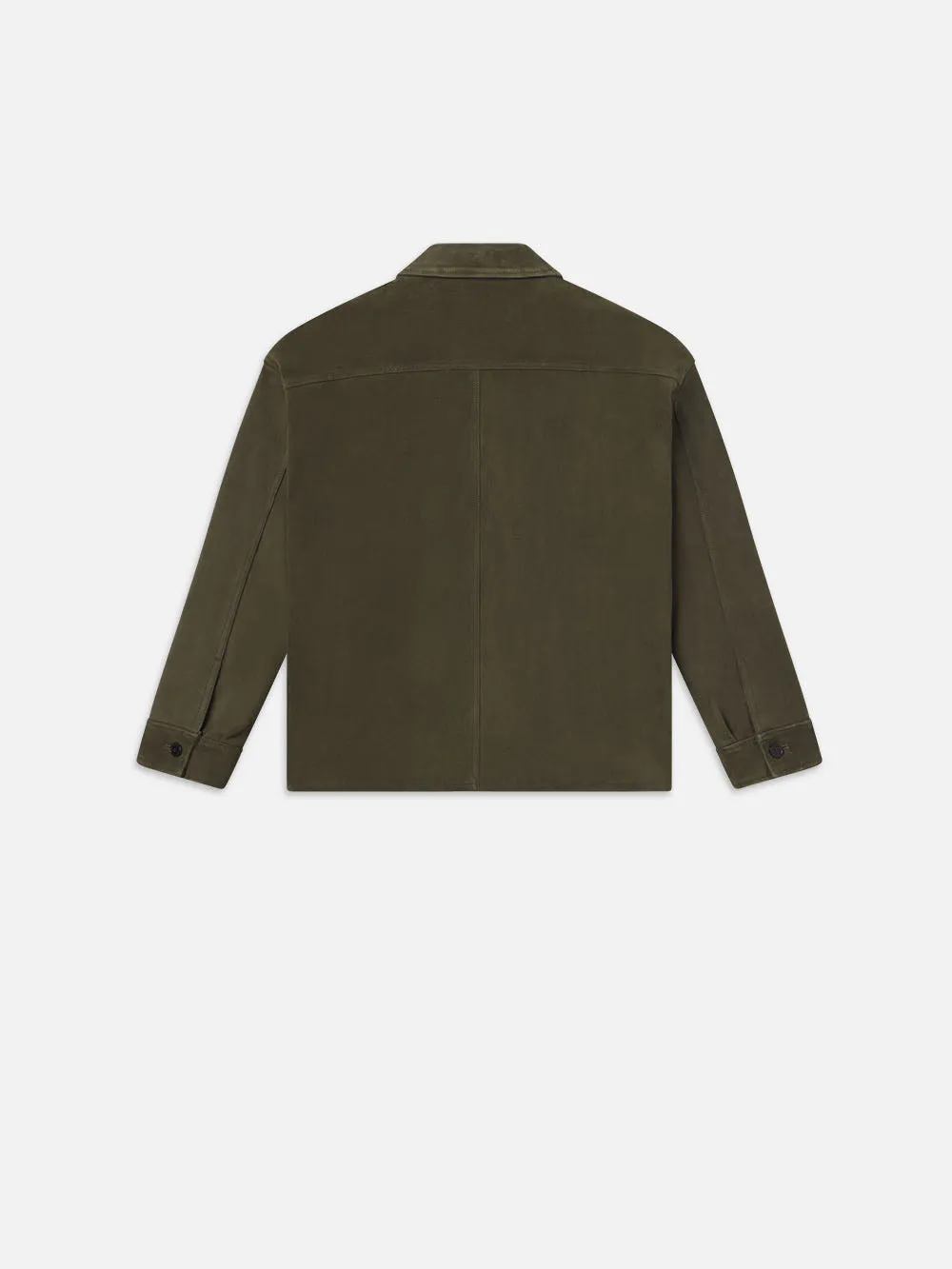 Clean Suede Jacket -- Dark Olive sold by Frame Denim product image thumbnail 3