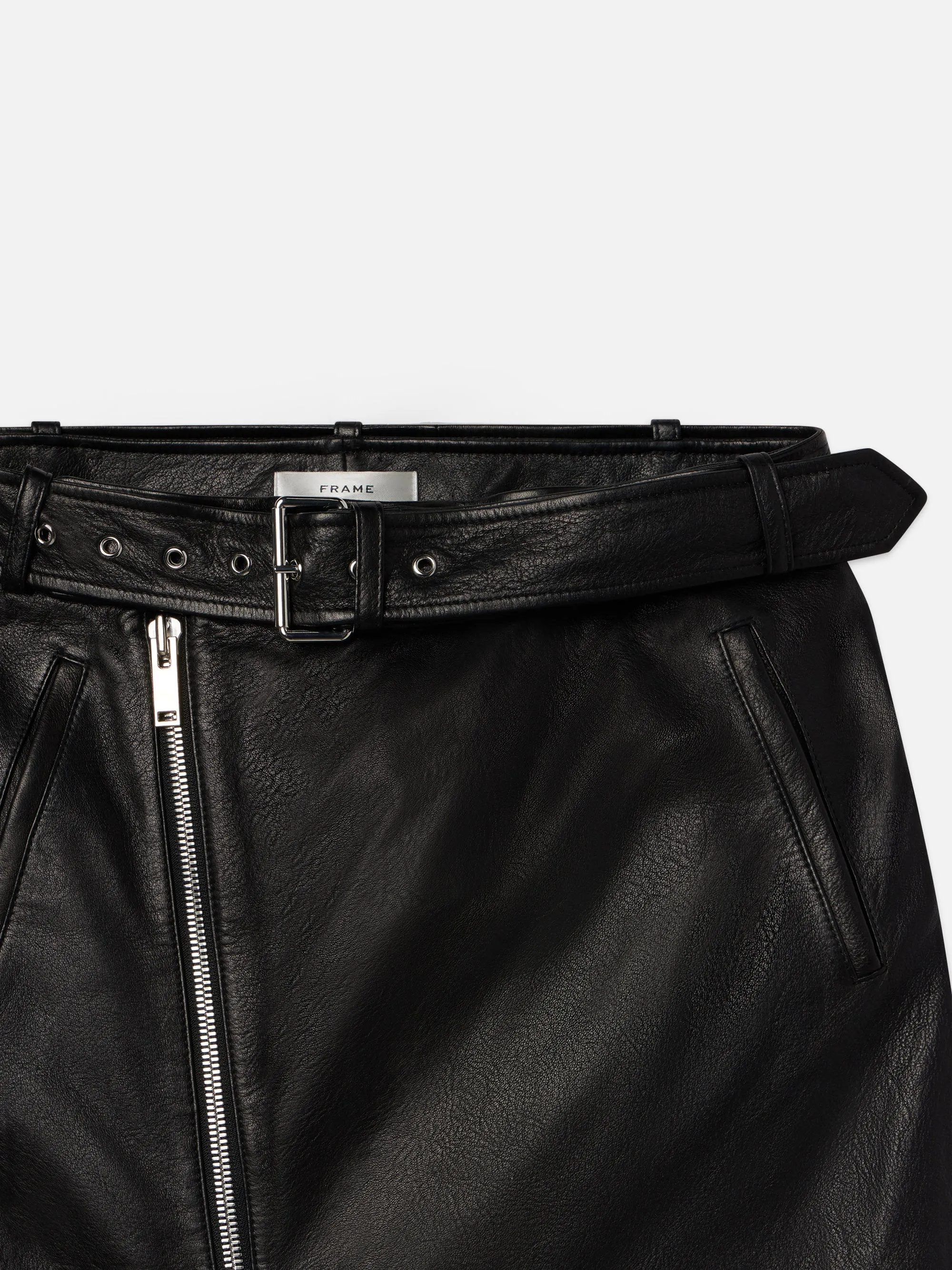 Biker Pencil Skirt -- Black sold by Frame Denim product image thumbnail 2