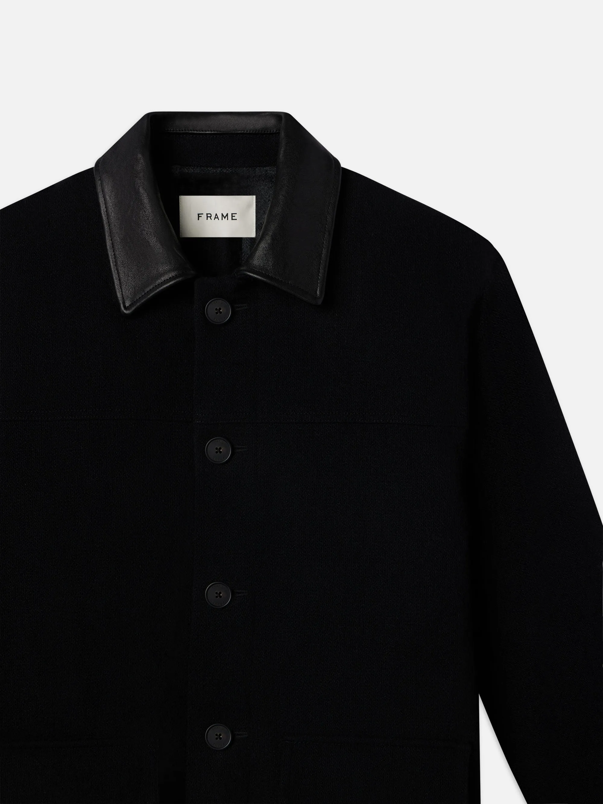 Woolen Workwear Jacket -- Black sold by Frame Denim product image thumbnail 3