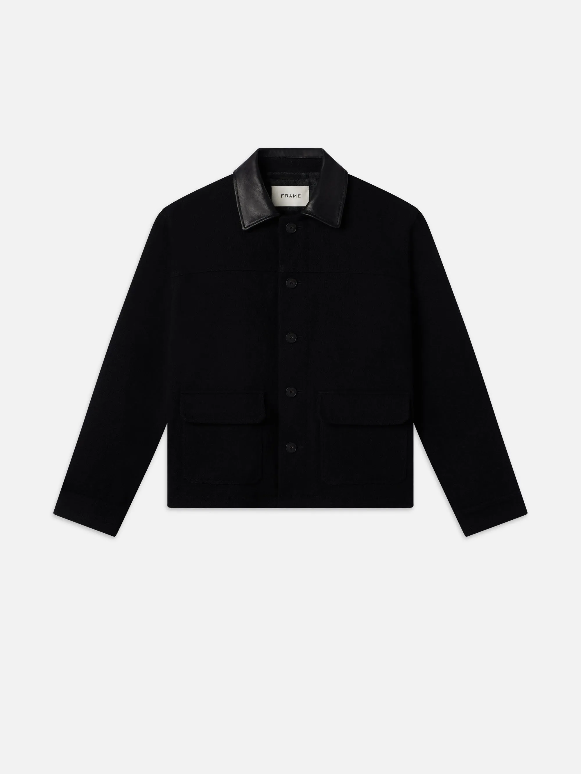 Woolen Workwear Jacket -- Black sold by Frame Denim