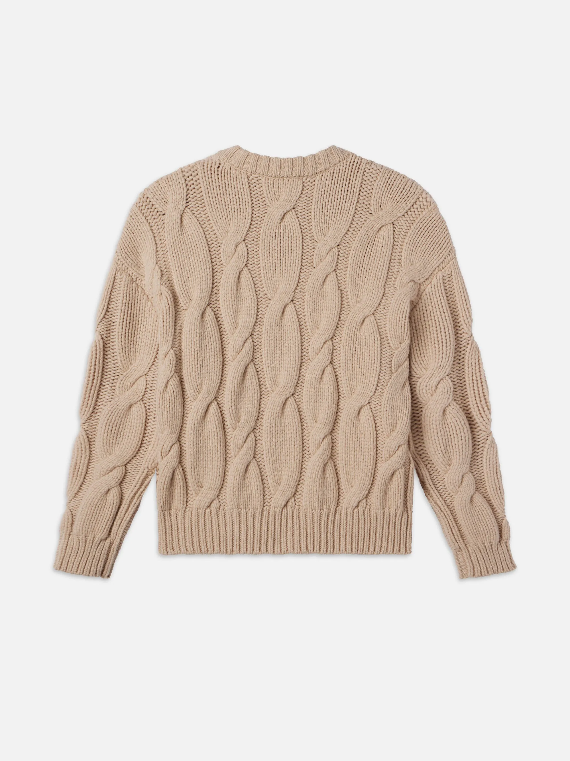 Chunky Cable Sweater -- Natural sold by Frame Denim product image thumbnail 5