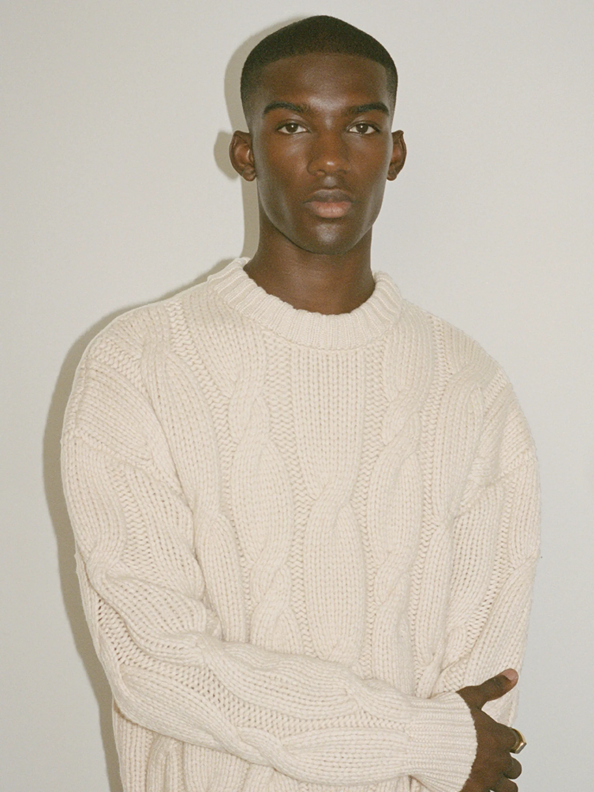 Chunky Cable Sweater -- Natural sold by Frame Denim product image thumbnail 2