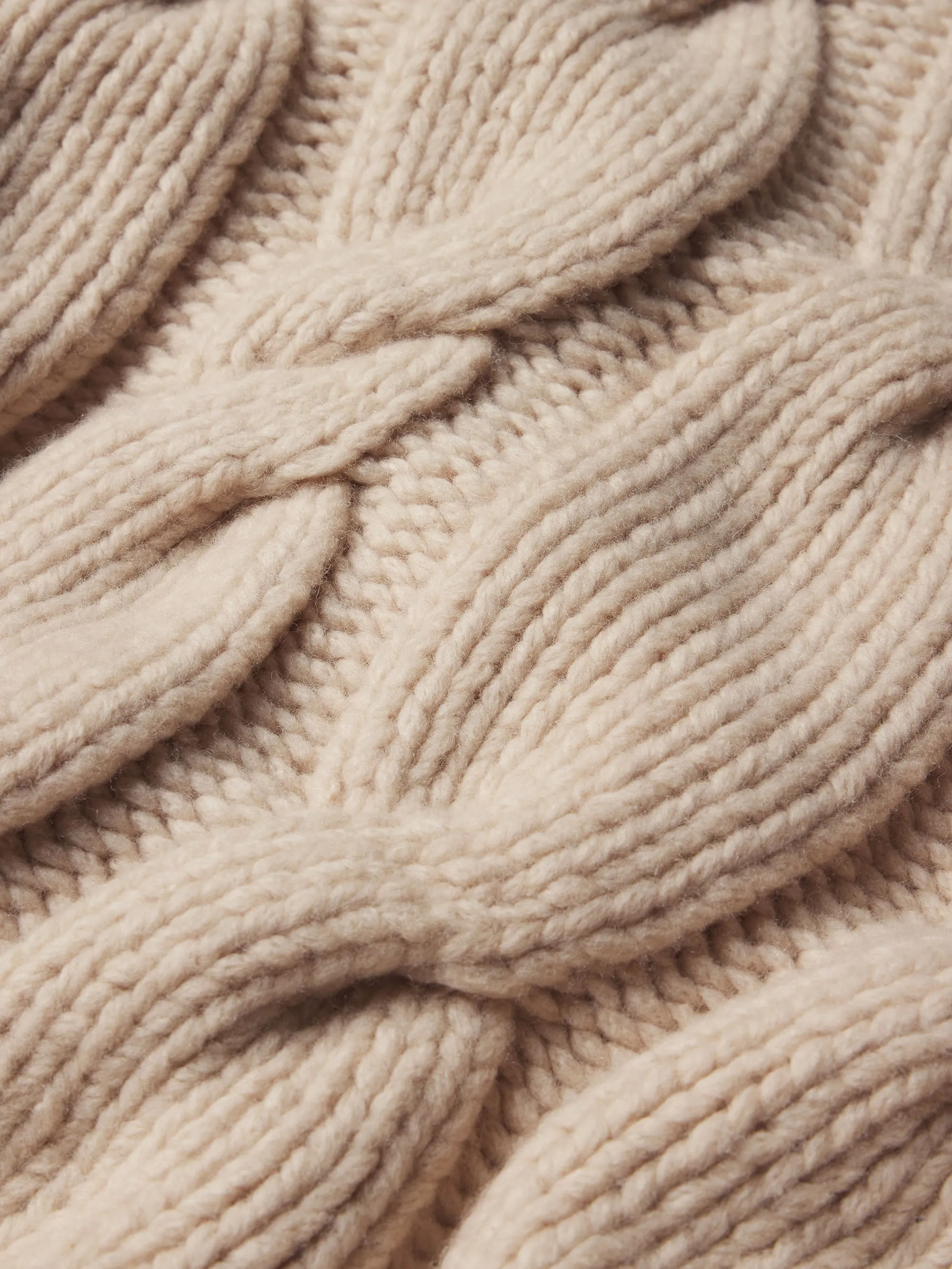 Chunky Cable Sweater -- Natural sold by Frame Denim product image thumbnail 4