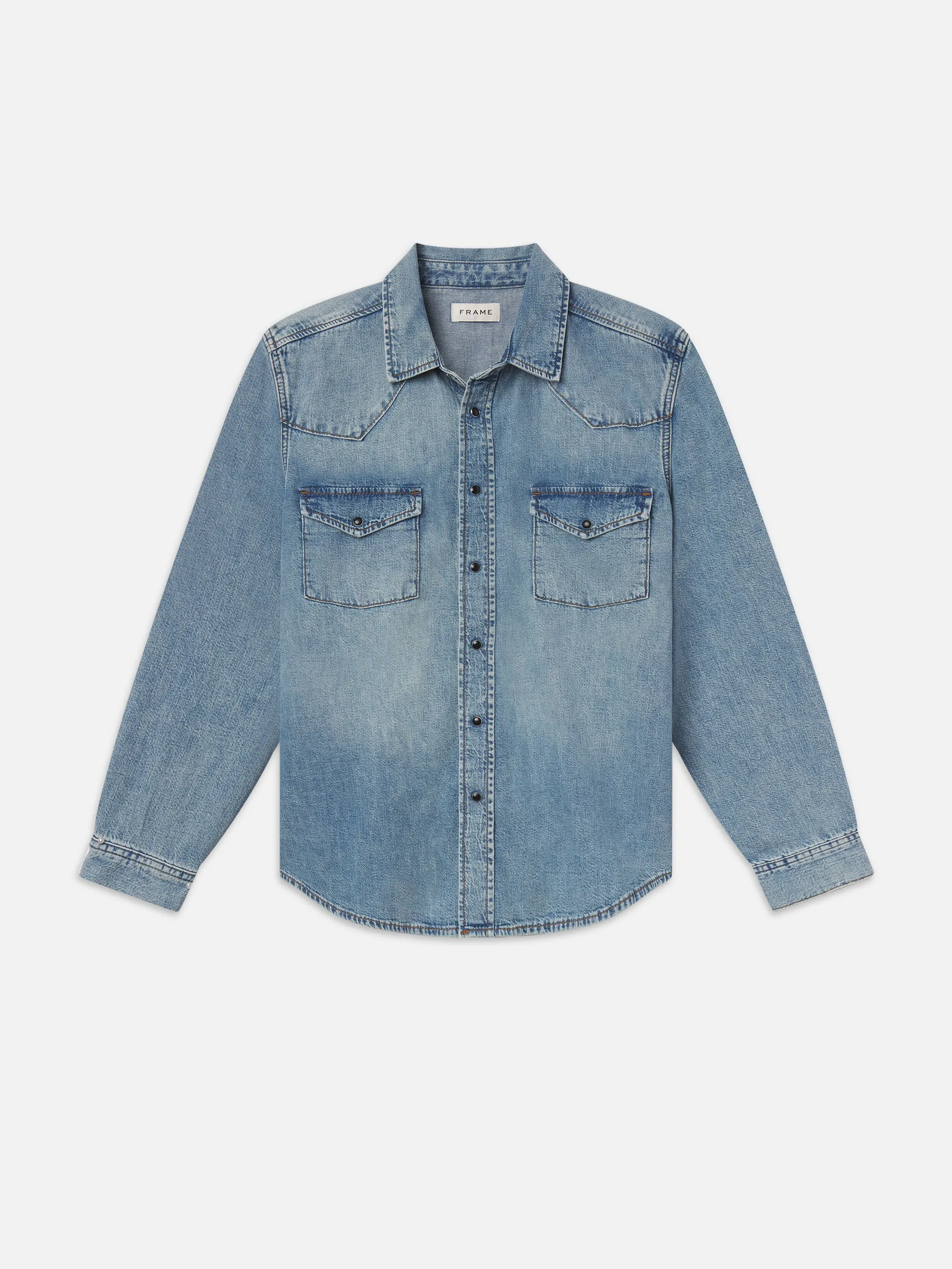 Western Denim Shirt -- Fantasy sold by Frame Denim