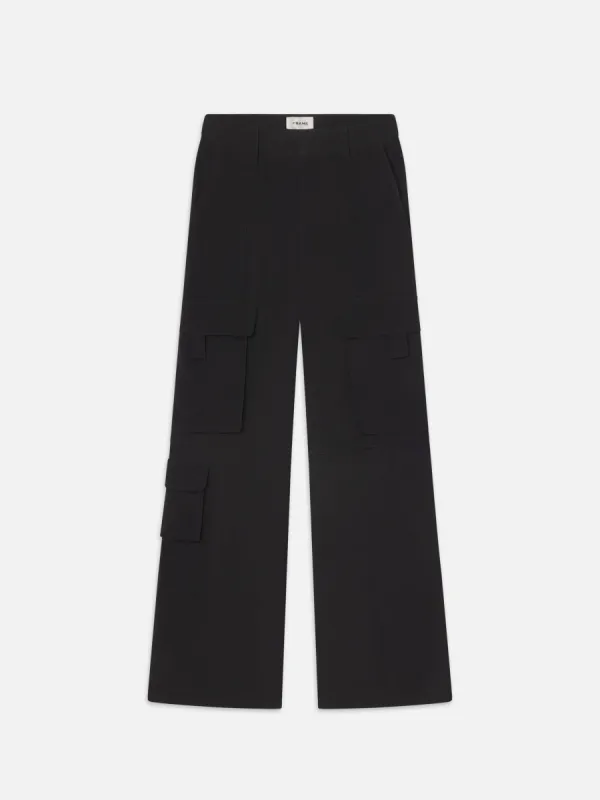 High Rise Utility Cargo -- Black sold by Frame Denim
