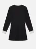 Button Front Suiting Dress -- Black sold by Frame Denim