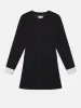 Button Front Suiting Dress -- Black sold by Frame Denim