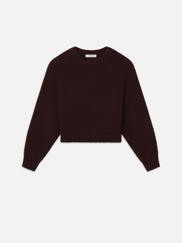 Dolman Crew Sweater -- Burgundy made by Frame Denim