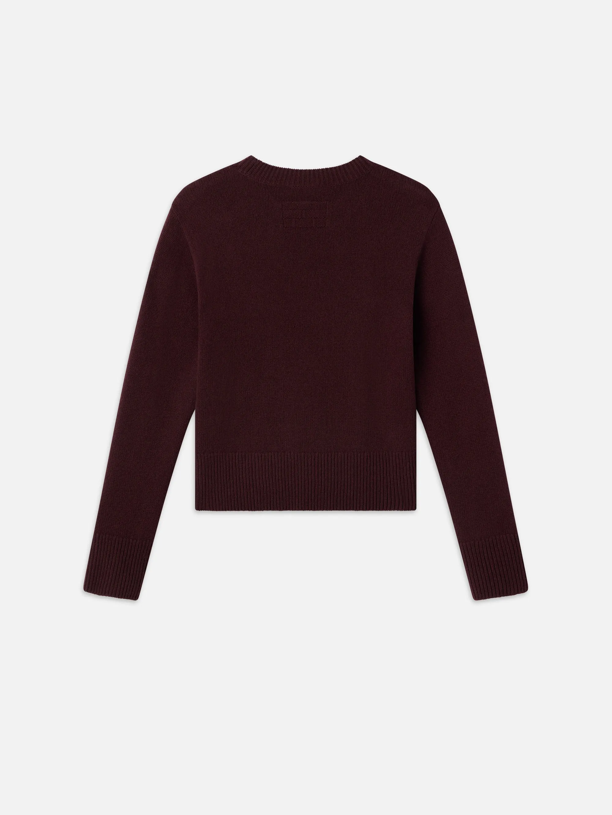 Cashmere Clean Crew -- Deep Burgundy sold by Frame Denim product image thumbnail 3