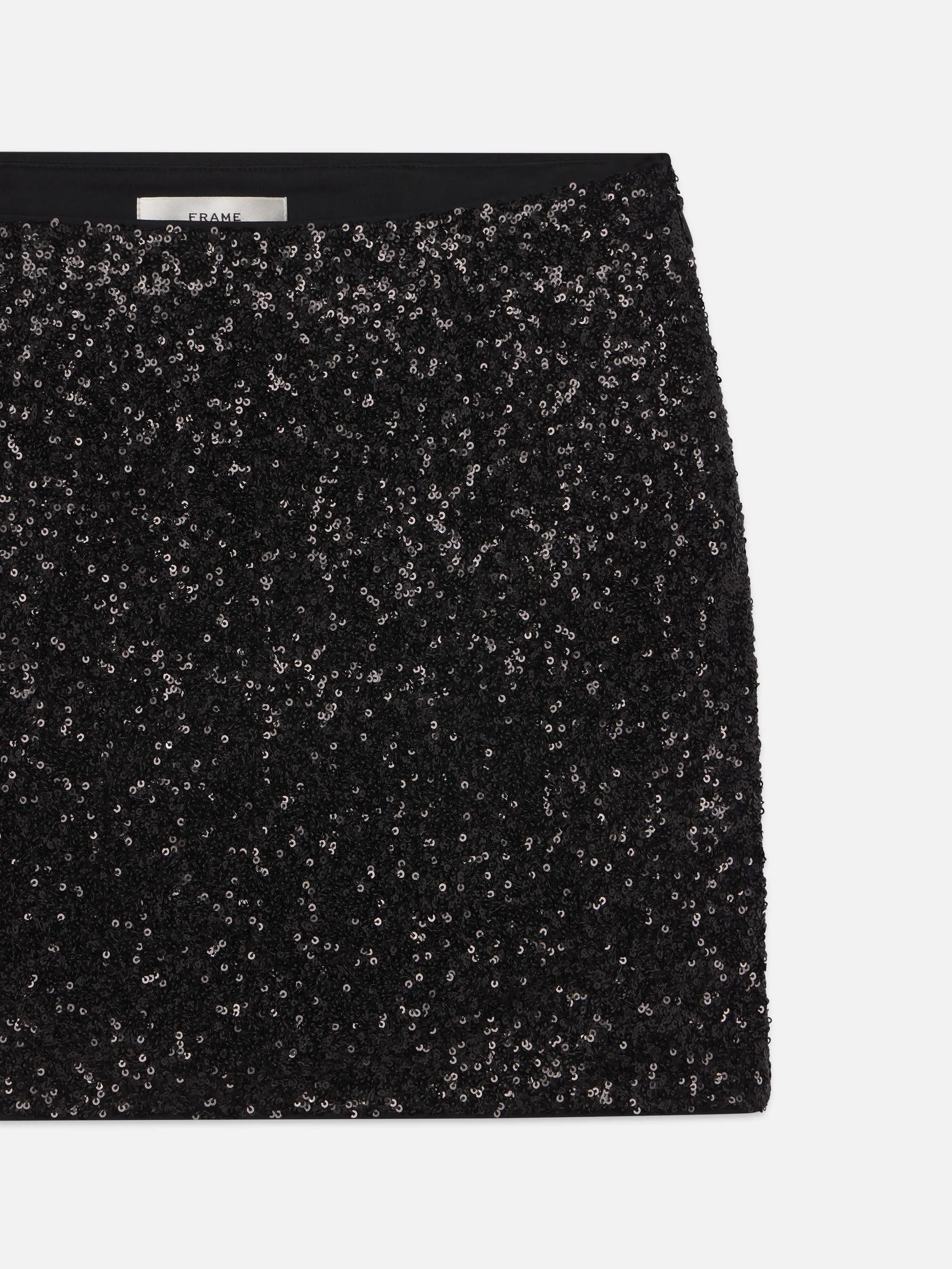Sequin Mini Skirt -- Black sold by Frame Denim product image thumbnail 3