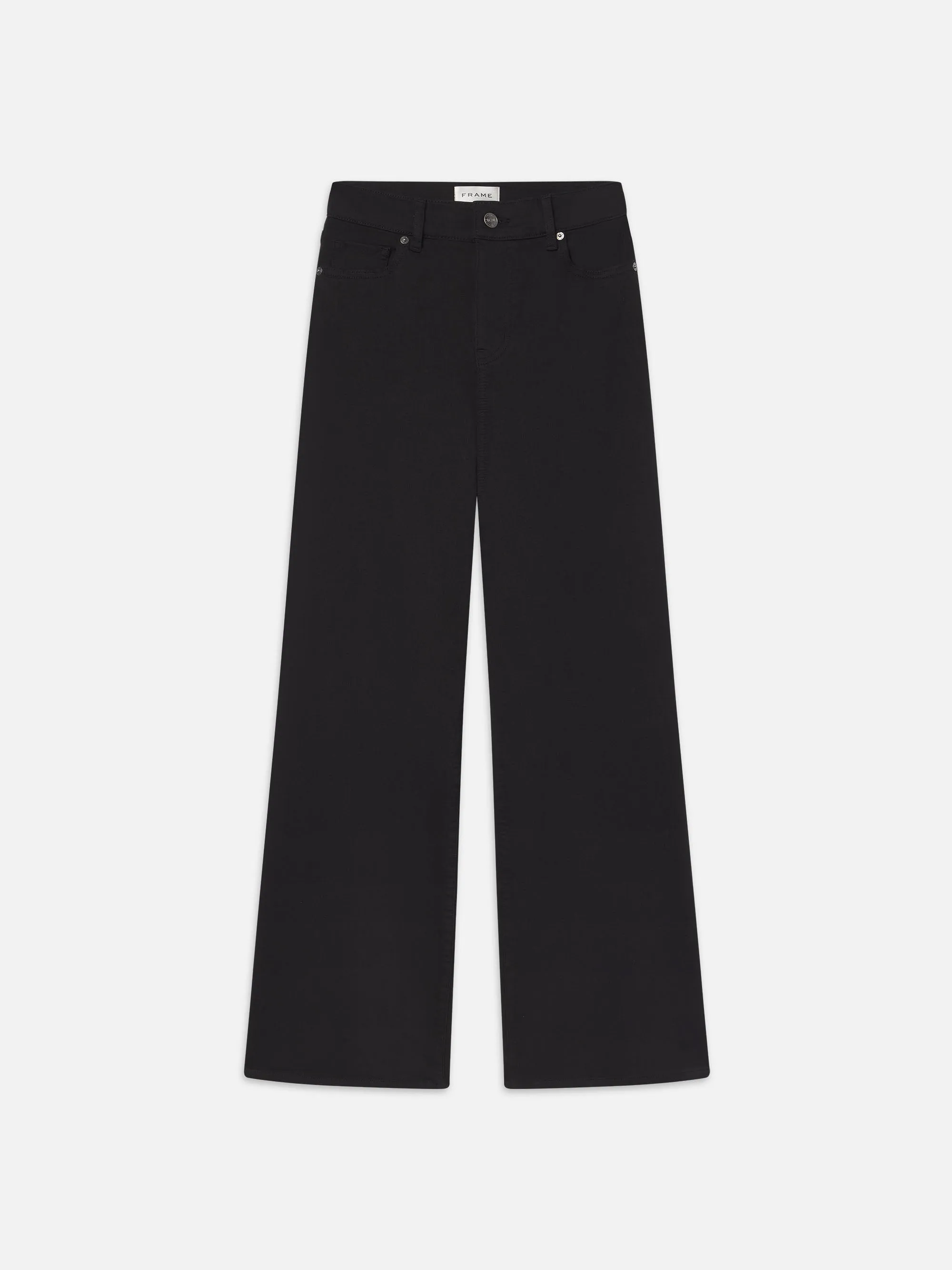 Le Slim Palazzo Long -- Black sold by Frame Denim