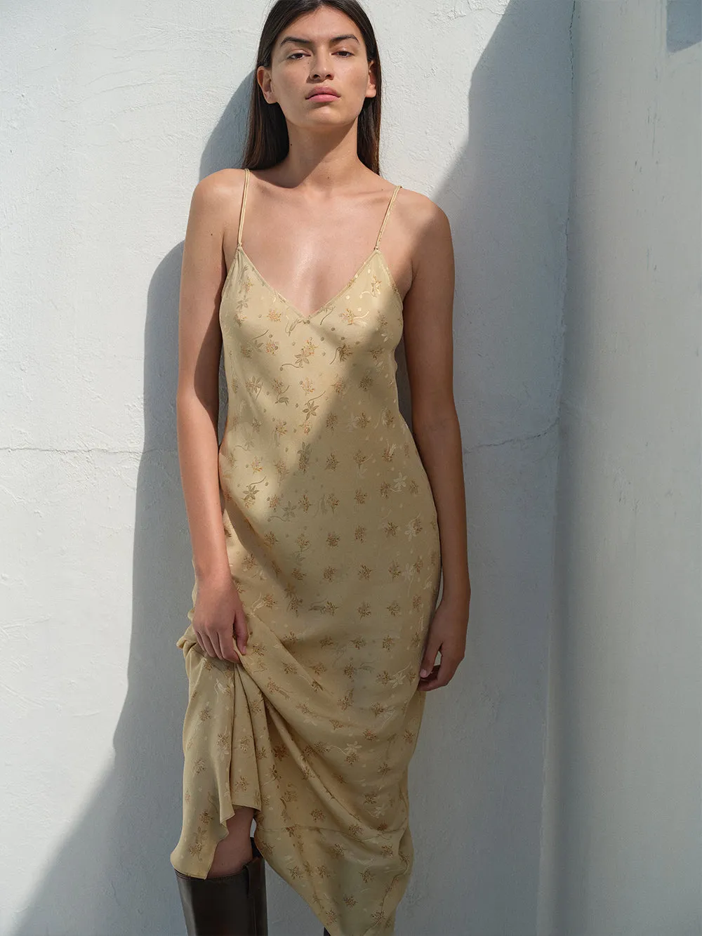 V-Neck Cami Dress -- Golden Floral sold by Frame Denim product image thumbnail 2