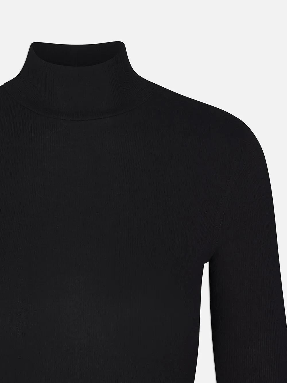 Rib Turtleneck -- Black sold by Frame Denim product image thumbnail 4
