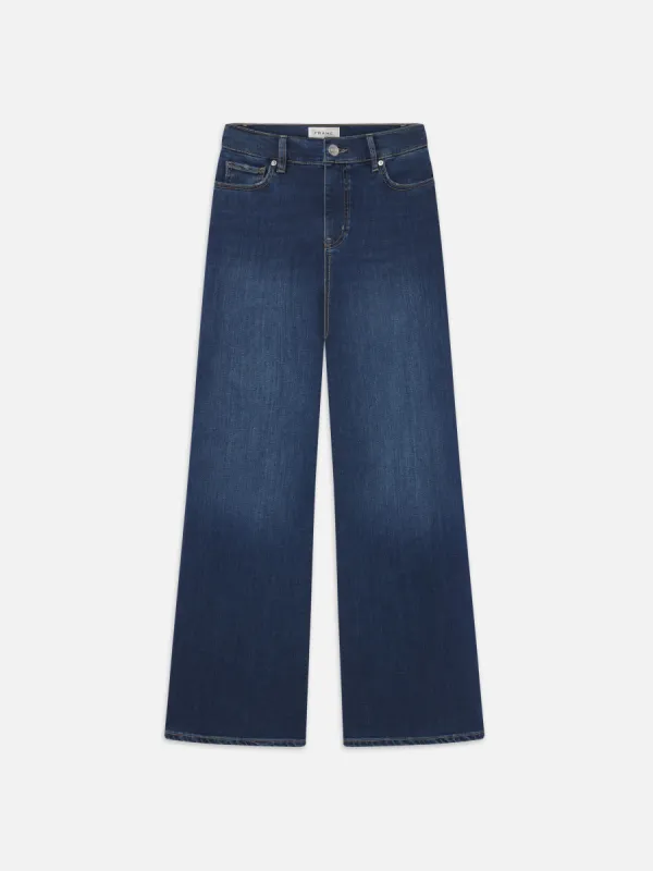 Le Slim Palazzo Long -- Lupine sold by Frame Denim