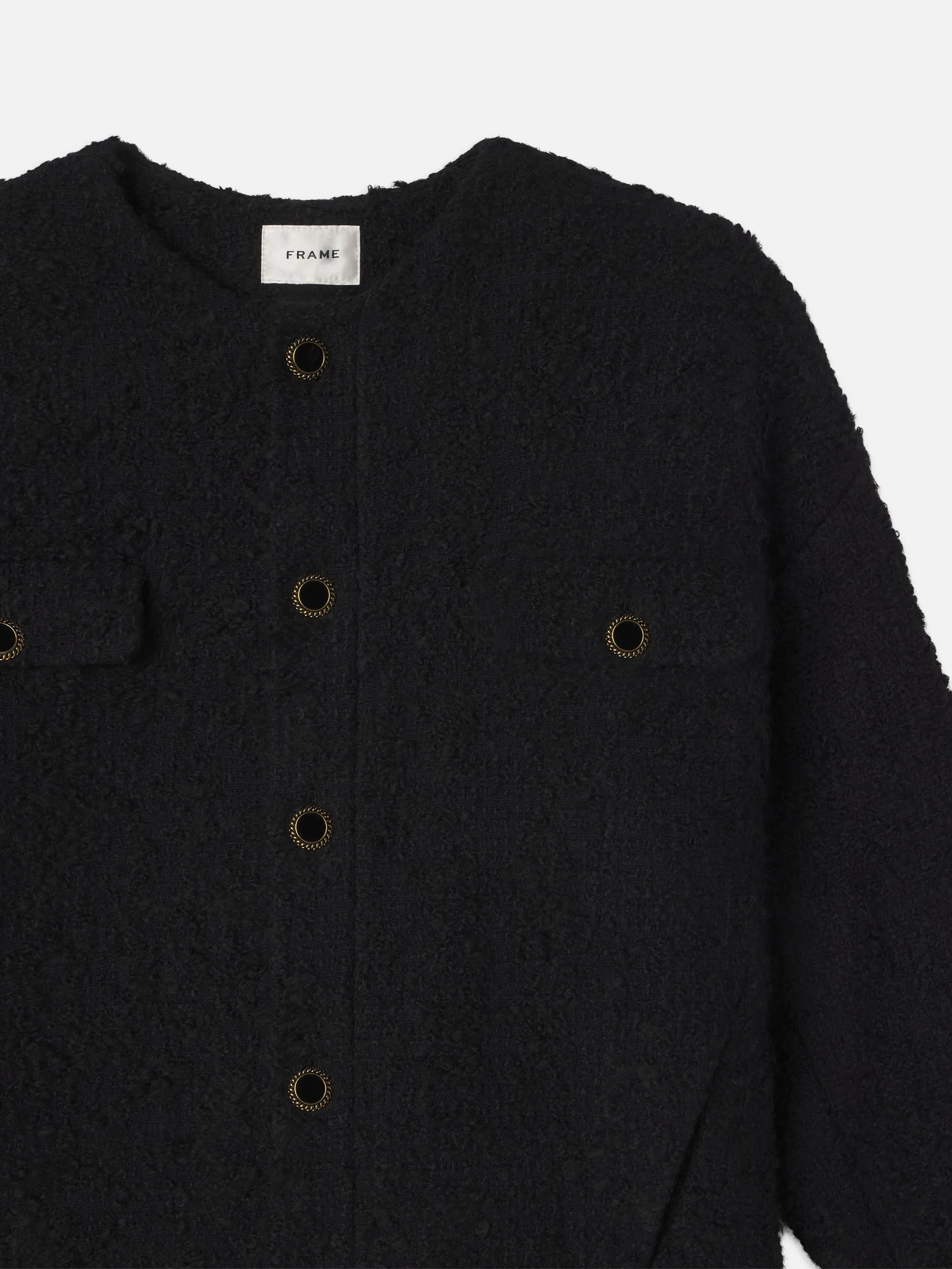 Cocoon Short Coat -- Black Multi sold by Frame Denim product image thumbnail 3