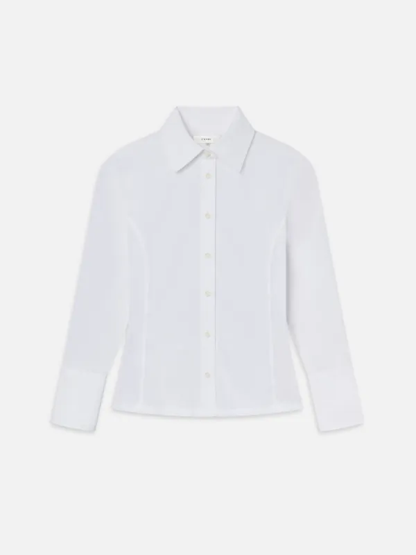 The Friday Shirt -- White sold by Frame Denim