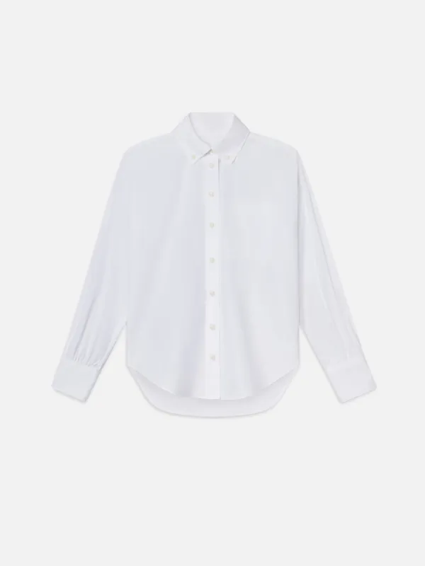 The Monday Shirt -- White sold by Frame Denim