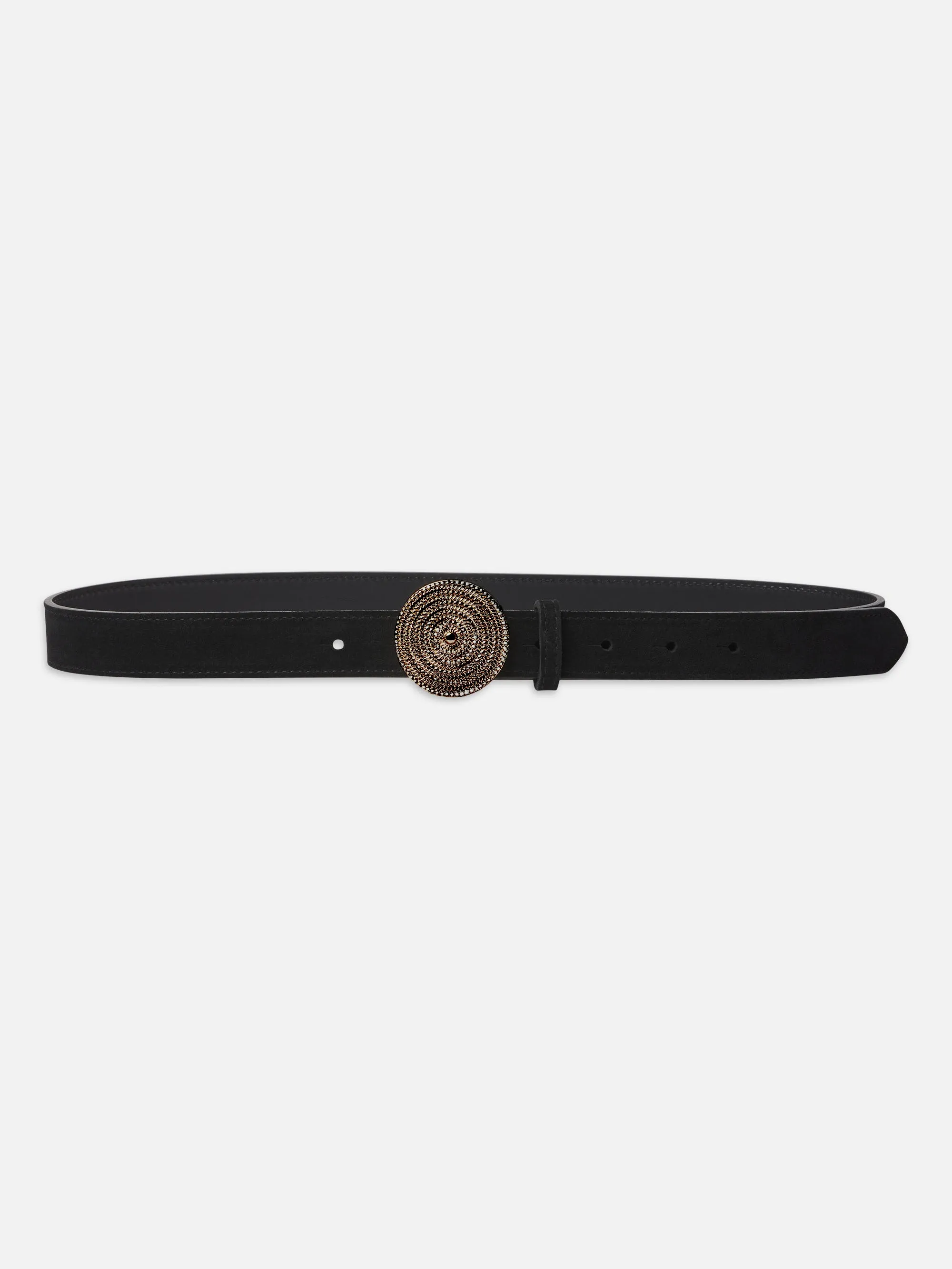 Medallion Buckle Belt -- Black sold by Frame Denim