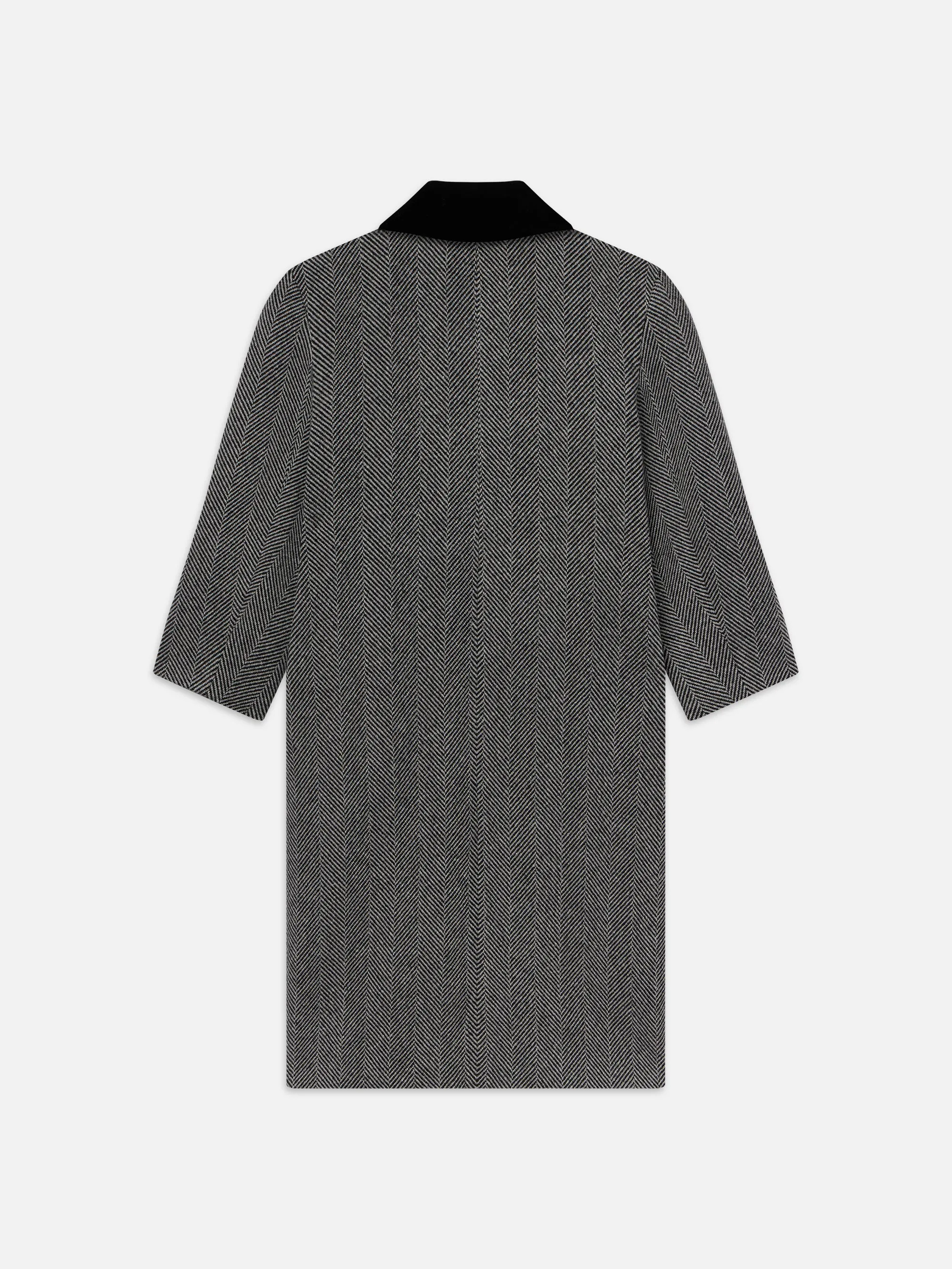 Long Herringbone Coat -- Black Multi sold by Frame Denim product image thumbnail 3