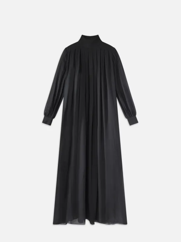 Pleated Column Maxi -- Black sold by Frame Denim