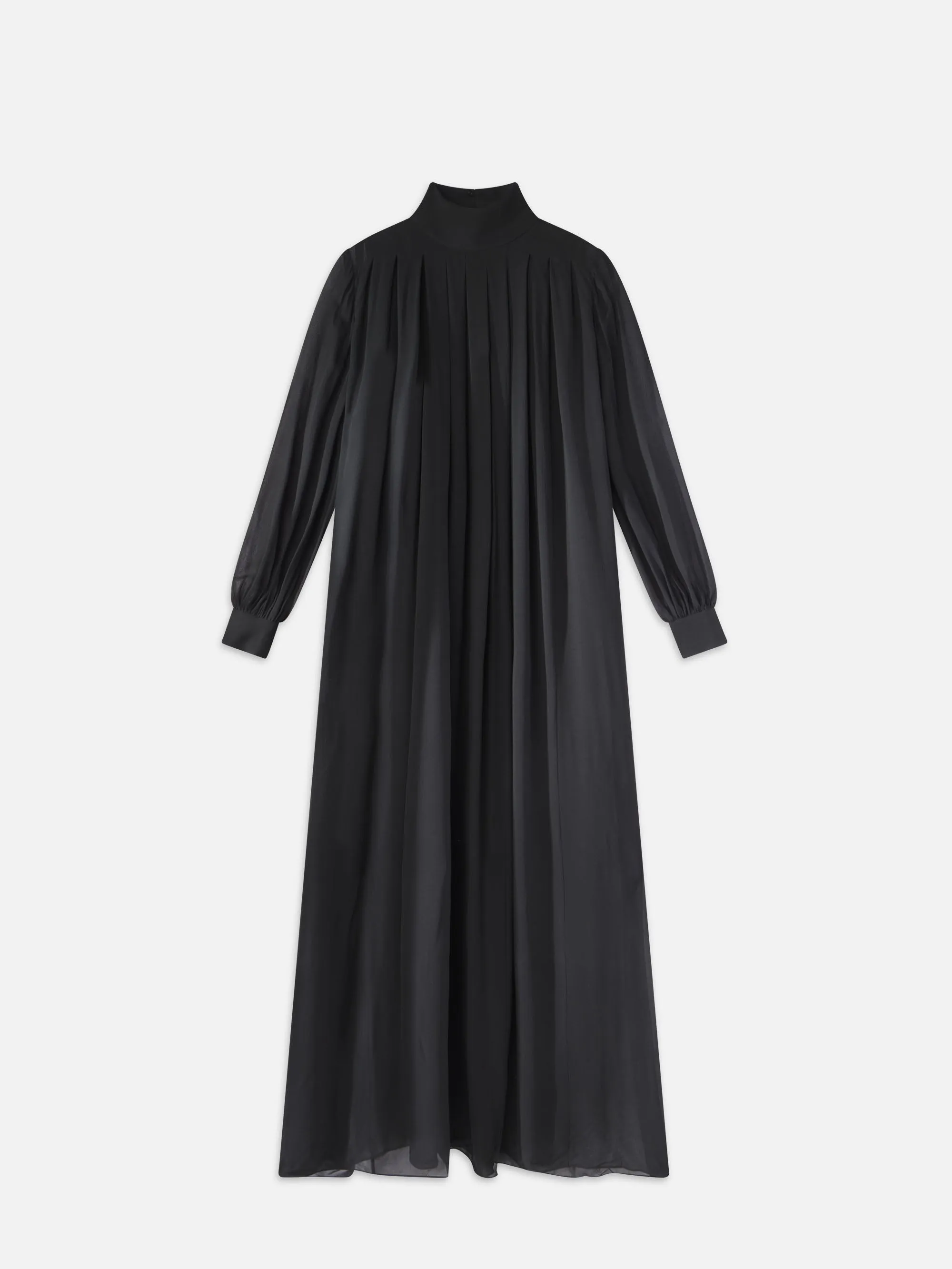 Pleated Column Maxi -- Black sold by Frame Denim