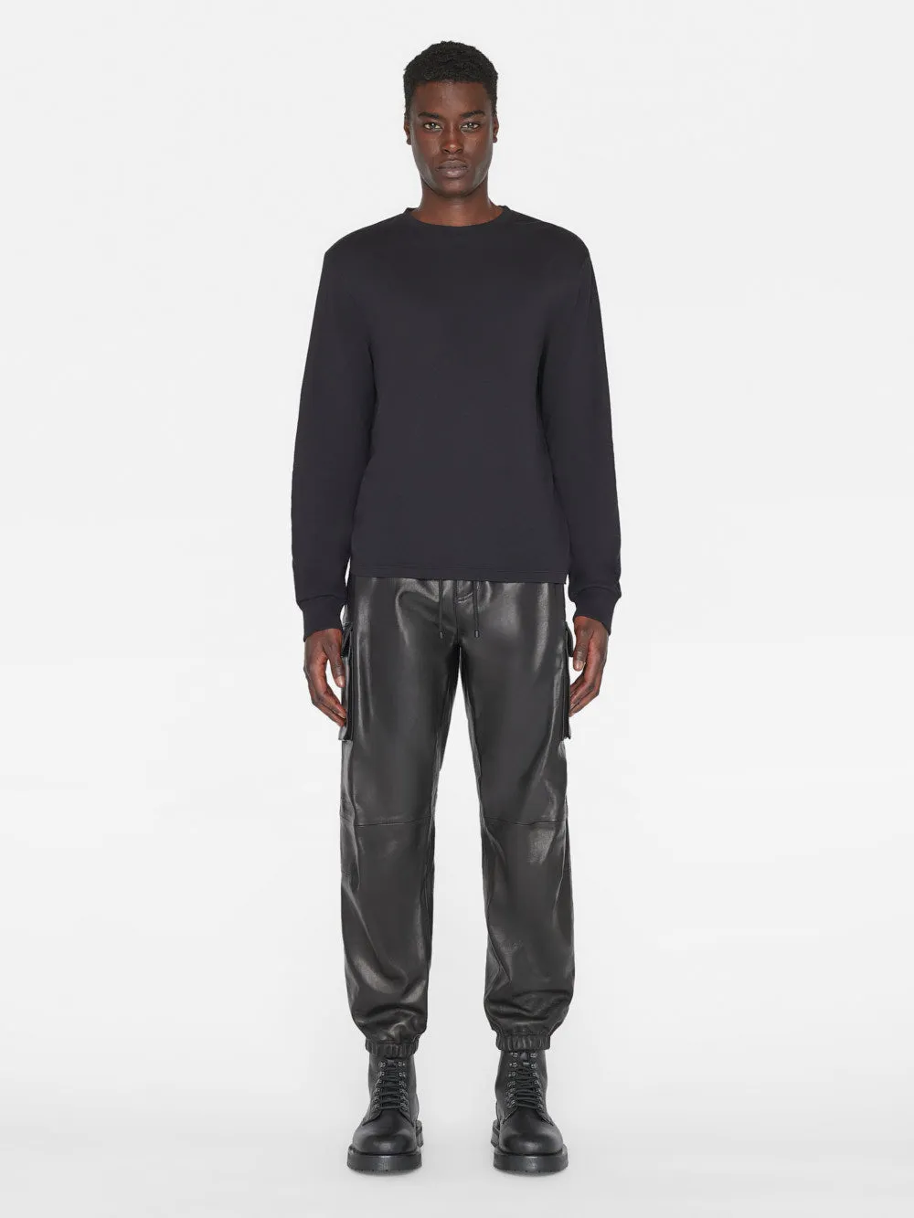 Cargo Leather Pant -- Noir sold by Frame Denim product image thumbnail 2