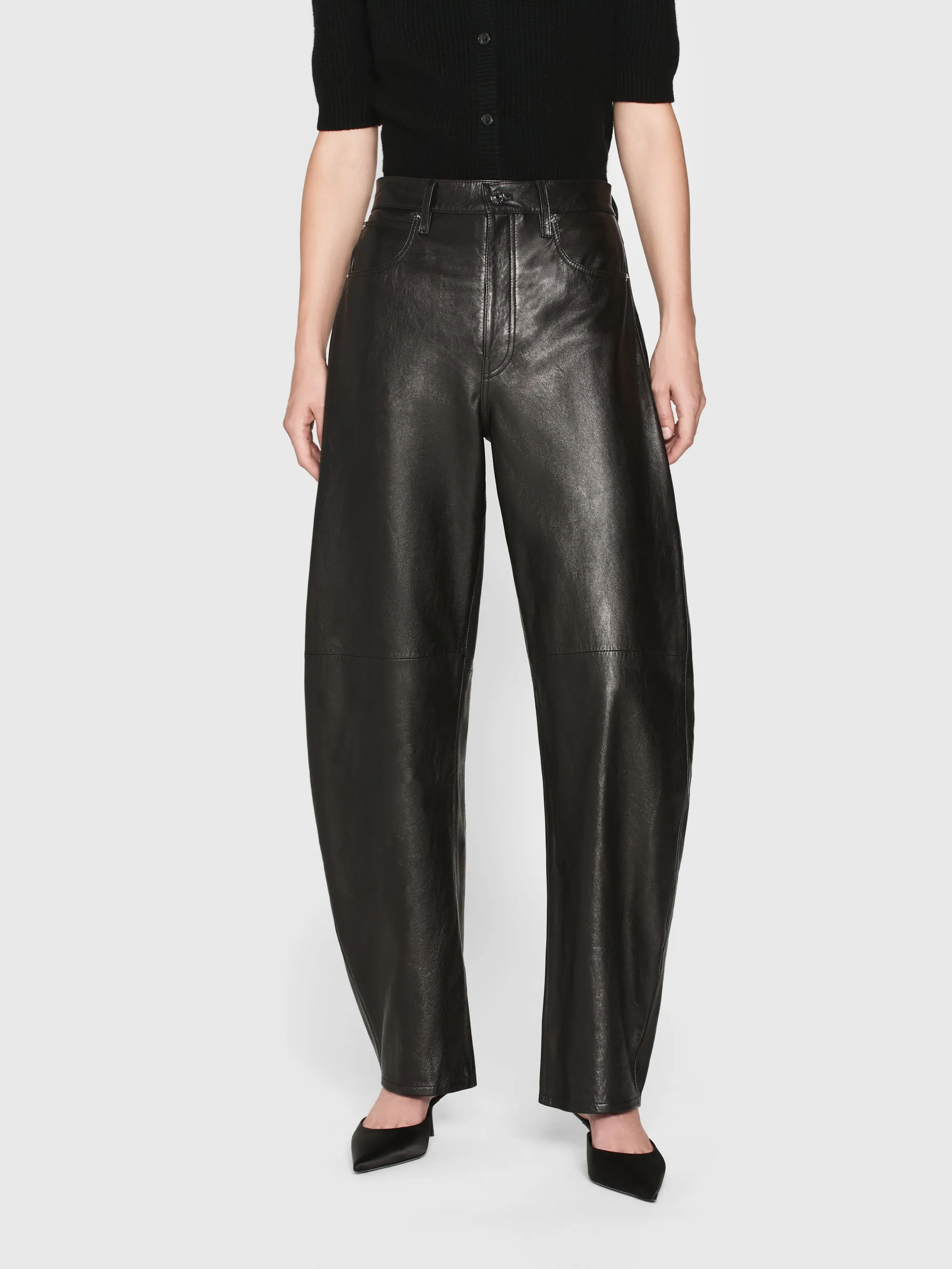 The Leather Bubble -- Black sold by Frame Denim product image thumbnail 2