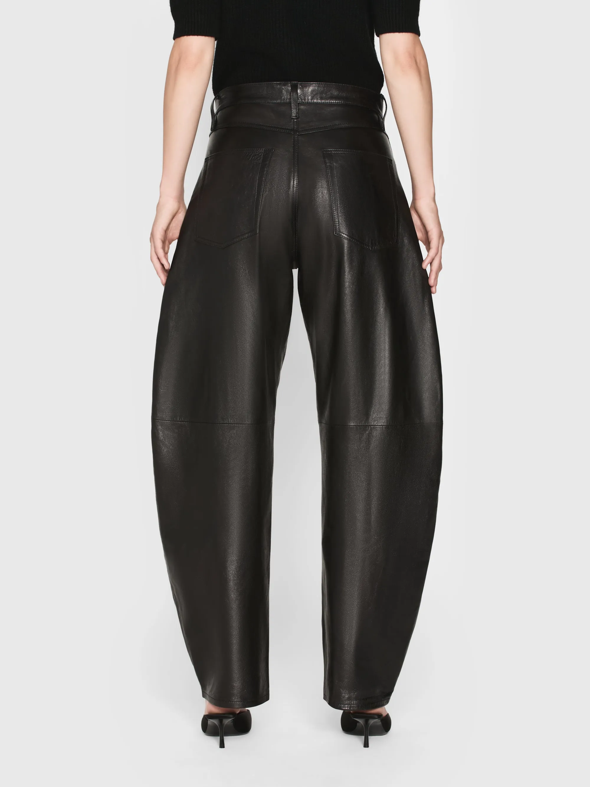 The Leather Bubble -- Black sold by Frame Denim product image thumbnail 5